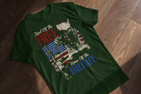 Patriot Glory Tee: Land of the Free, Home Of The Brave