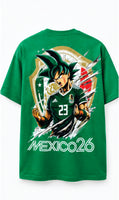 Mexico26 Anime Edition Premium Graphic T-Shirt – Green