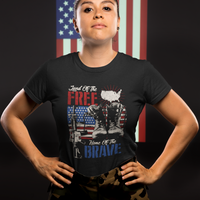 Patriot Glory Tee: Land of the Free, Home Of The Brave