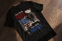 Patriot Glory Tee: Land of the Free, Home Of The Brave
