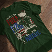 Patriot Glory Tee: Land of the Free, Home Of The Brave