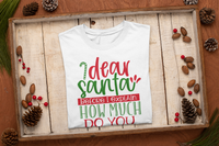 Dear Santa, What Do You Know? Tee
